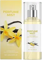IEFIEL 88ML Vanilla Body Spray for Women Men Long Lasting Fragrance Up to 24 Hours Sweet Comfortable Scent Lightweight Non Greasy Alcohol Free Fresh Daily Perfum Yellow One Size