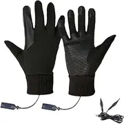 [Generic] Motorcycle Heated Gloves: Winter Heated Gloves, Rechargeable Electric Heated Gloves for Motorcyclists | Warm Waterproof Touch Screen Gloves a prue