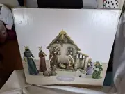 2019 St. Nicholas Square 10 Piece Nativity Set Christmas Peace Religious Decor
