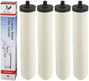 4X Doulton UltraCarb W9123006 Ceramic Drinking Water Filter Cartridge Candle 10"