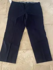 Dockers Mens Classic Fit Navy Khaki Lux Cotton Stretch Pants NWT (Box 14)