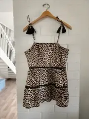 Seed Heritage BNWT Women Animal Leopard Print Camisol Top Ocelot Size 10