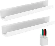 Acrylic Magnetic Book Shelf Drill Free Strong Absorption Magnetic Book Display Shelf With Pen Holder and Pen Magnetic Book Holder for Whiteboard Classroom