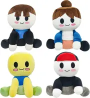 Blox Buddies 7.8" Plush Set - Noob, Guest, Bacon Buddy & Girl (4pcs)