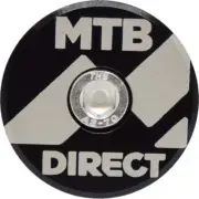 Capped Out MTB Direct Top Cap - Black - White - Flat