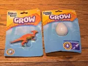 MAGIC GROW 2 DINOSAURS FUN TOYS WATCH THEM GROW UP TO 600% IN WATER! NEW PKG