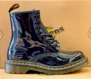 Dr Martens Women's 1460 Black Patent Leather Lace Up Boots New in Box
