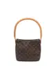 二奢 Pre-loved Louis Vuitton Looping MM monogram Shoulder bag PVC leather Brown