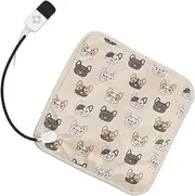Pet Heating Pad Electric Heating Mat for Dogs Cats 45 x 45 cm with 4 Timer and 9 Temperature Levels Electric Blanket Chew Resistant Cable AU Plug (Puppy face)