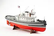 Billings Boats 0708 - Hoga Pearl Harbor Tugboat 1:50 Scale Kit - Wooden Model Ship Kit for Adults - Assembly Required