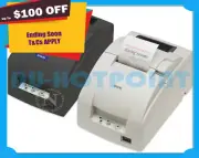 Epson TM-U220B-676 USB Impact Kitchen Receipt Printer (Includes AC Adapter)