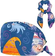 [YTYVAGT] Scrub Caps Women,Scrub Hats Suitable for Women,Cartoon Elf Funny Gnomes