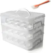 Sherfire 3-tier Cupcake Carrier with Lid - Holds Up to 36 Cupcakes/Muffins