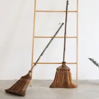 在飛比找蝦皮商城精選優惠-新品藝之初 天然日式棕掃把單個掃帚掃地笤帚掃木地板掃帚長柄大