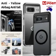For Google Pixel 9 8 7 Pro 8A 7A Magnetic Mag Safe Clear Case Shockproof Cover