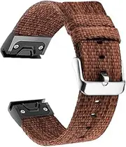 [ISOUDE] 26 22mm Sport Nylon Watchband Wriststrap for Garmin 5X Smart Watch Easy Fit Quick Release wirstband For Fenix 5 Fenix5 Plus band