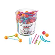 GEOMETRIC SHAPES BUILDING SET - Educational - 170 Pieces