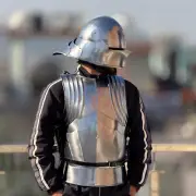 Medieval Knight Steel Gothic Cuirass & Sallet Helmet - Authentic Armor Battle
