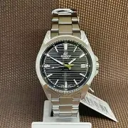 Casio Edifice EFV-140D-1A Simple Classic Black Analog Stainless Steel Men Watch