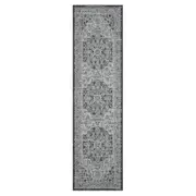 Alfresco 424 Slate In Grey : Runner Rug