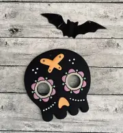 Sugar Skull Silicone Baby Teether Gothic Spooky