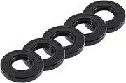 X AUTOHAUX Universal Oil Seal TC Double Lip W Steel Spring Seal Ring Rotary Shaft Seal 26x52x8mm High Pressure NBR Rubber Black 5pcs