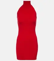 [Norma Kamali] Norma Kamali Turtleneck minidress AU 12 red