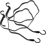 GARVALON 2pcs Motorcycle Tying Rope Bungee Cords with Hooks Boat Buckles Retractable Tie Downs Fastening Cord Strap Bike Fixing Cargo Bungee Cord Tie Down Strap Luggage Fixing Bungee Cord