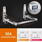 Wall Mount Kitchen Microwave Oven Stand Bracket Foldable Stretch Shelf Rack