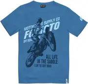 FC-Moto Team-FCM T-Shirt, blue, Size M for Men