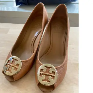 二手高跟鞋 tory burch 棕色