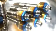 20Studs+20Nuts Blue TITANIUM BMW 75mm M12x1.5 Wheel Stud Conversion Kit set (for: BMW)