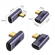 90 Degree 100W Right Angle USB 4.0 Type C Male To Female USB C Converter Adapter