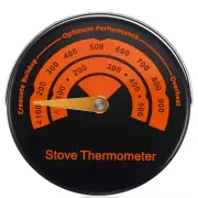 IPRee Wood Stove Thermometer Magnetic Gas Top Temperature Meter with Large Dial Avoiding Overheat Fireplace Accessories