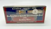 NEW Vintage 1976 Blackinton Bicentennial Seal Stamp w Sterling Silver Handle+Wax