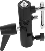 SECFOU Flash Stand Bracket Umbrella Clamp Sturdy Aluminum Alloy Flash Lamp Holder for Camera Mount