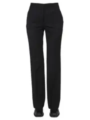 [Moschino] Moschino-Wool Grain De Poudre Pants-Donna 40