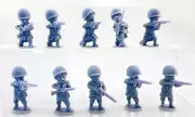 ToonKrieg #18C-1012 U.S. Infantry Squad Firing
