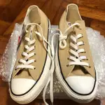 全新CONVERSE 休閒鞋 ALL STAR 低筒 穿搭 男女鞋 基本款 簡約 帆布 米黃 白