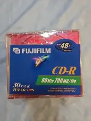 Fujifilm 30 Pack CD-R Color Slim Jewel Cases All Purpose 700MB 80 Min Qty 104