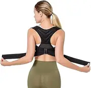 Corrector Correction Adjustable Adult Corset Back Therapy Shoulder Lumbar Brace Spine Support Belt for Men Women,Small,Small