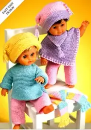 Hayfield-3123 Copy Dolls Clothes Knitting Pattern 6 Items to Knit in 8 Ply