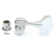 (4) Hipshot USA Nickel Ultralite 3/8 Clover Key Bass Machines/Tuners 20670SN