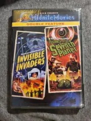 MGM Midnite Movies Double Feature Invisible Invaders and Seventh Planet DVD NEW