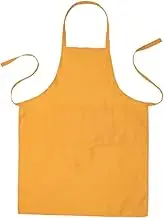 Cabilock Bib Chef Apron Comfortable Kitchen Apron with Pocket Easy to Clean for Home and Restaurant Use Red