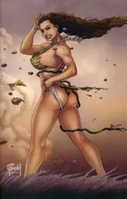 Amryl Comics Cavewoman The Battle Against Ankha's Brood Cover D 450 Copies w/COA