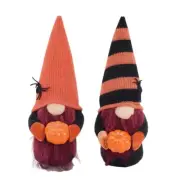 Set of 2 Dwarf Gnomes Dolls Figurines Polyester Ornament for Home Decoration