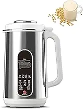 1.2L Nut Milk Maker, Stainless Steel Soy Milk Machine with 8 Smart Menus, 24h Timer, LED Display, Automatic Cleaning, 12 Blade Cutter, for Soybean, Almond and Plant Based Milks