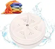 ciciglow Mini Washing Machine, Portable Ultrasonic Washing Machine with Multiple Suction Cups 18W for Rags, Towels, Underwear, Socks