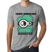 Men's Graphic T-Shirt Hard-Working Monster Eco-Friendly Limited Edition